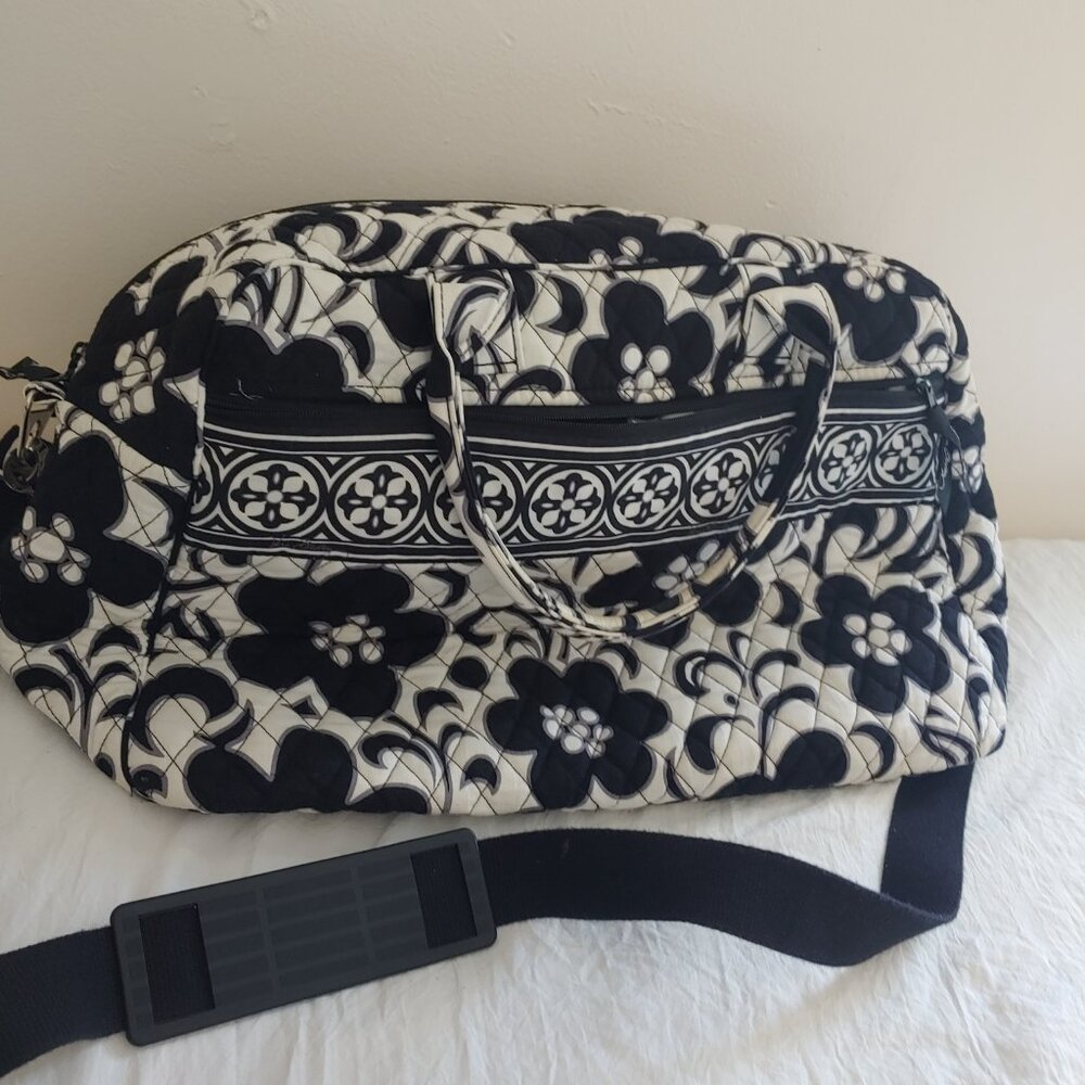 Vera Bradley Blackand WHite Weekender Bag